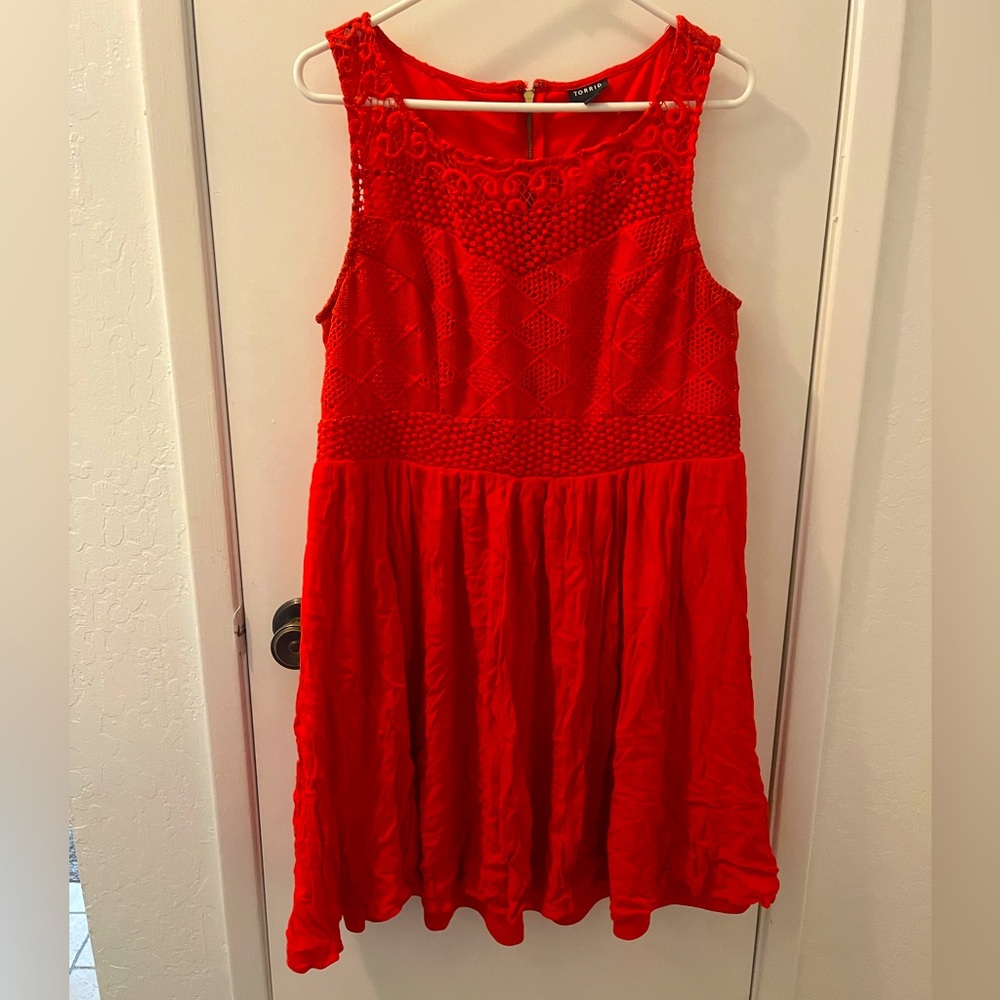 Red torrid Dress size 14